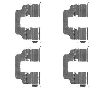 Комплект принадлежности дискови накладки DELPHI за HONDA CIVIC IX (FK) хечбек от 2012 до 2015