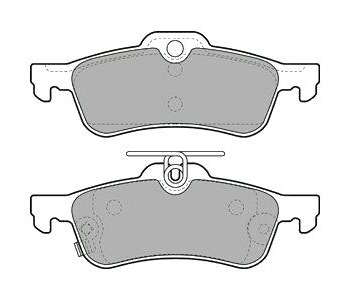 Комплект спирачни накладки DELPHI за TOYOTA YARIS II (_P9_) от 2005 до 2013