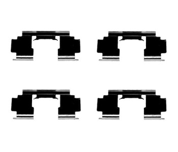 Комплект принадлежности дискови накладки BOSCH за HONDA CONCERTO (HW, MA) хечбек от 1989 до 1996