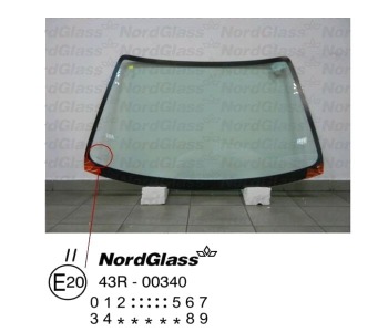 Челно стъкло NordGlass за HONDA CIVIC VI (EJ, EM1) купе от 1996 до 2000