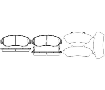 Комплект спирачни накладки ROADHOUSE за HONDA CR-V IV (RM) от 2012