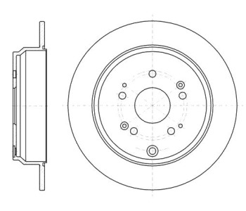 Спирачен диск плътен Ø305mm за HONDA CR-V IV (RM) от 2012