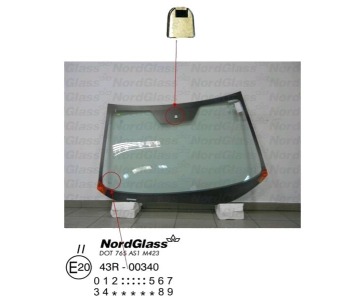 Челно стъкло NordGlass за HONDA CR-V IV (RM) от 2012