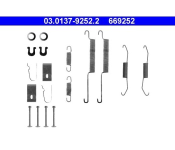 Комплект принадлежности, спирани челюсти ATE за HONDA LOGO (GA) от 1999 до 2002