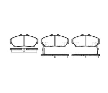 Комплект спирачни накладки ROADHOUSE за HONDA INTEGRA (DC2, DC4) купе от 1993 до 2001