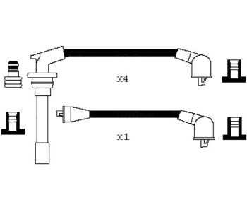 Комплект запалителни кабели VALEO за HONDA PRELUDE III (BA) от 1986 до 1992