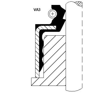 Гумичка стъбло на клапана 5,5 мм CORTECO за HONDA CONCERTO (HW, MA) хечбек от 1989 до 1996