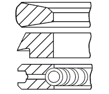 Комплект сегменти (+0.00mm) GOETZE