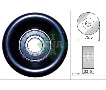 Обтящна ролка, пистов ремък INA 531 0827 10 за HONDA CR-V III (RE) от 2006 до 2012