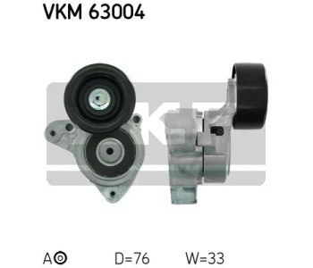 Обтящна ролка, пистов ремък SKF VKM 63004 за HONDA CIVIC VIII (FN, FK) хечбек от 2005 до 2011