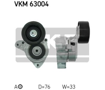 Обтящна ролка, пистов ремък SKF VKM 63004 за HONDA FR-V (BE) от 2004 до 2010