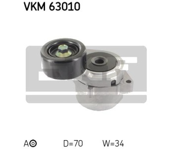 Обтящна ролка, пистов ремък SKF VKM 63010 за HONDA CR-V IV (RM) от 2012
