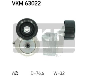 Обтящна ролка, пистов ремък SKF VKM 63022 за HONDA ACCORD VIII (CU) седан от 2008 до 2012