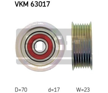 Паразитна/ водеща ролка, пистов ремък SKF VKM 63017 за HONDA CIVIC VIII (FN, FK) хечбек от 2005 до 2011