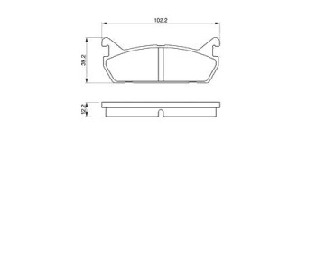 Комплект спирачни накладки BOSCH за MAZDA 323 F IV (BG) от 1987 до 1994