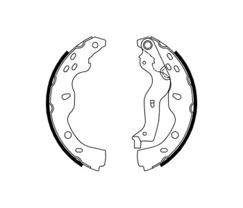 Комплект спирачни челюсти FERODO за FIAT SEDICI (FY) от 2006 до 2014