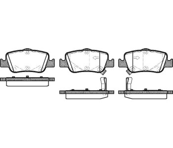 Комплект спирачни накладки ROADHOUSE за TOYOTA AURIS (_E18_) от 2012