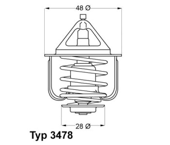 Термостат, охладителна течност 82°C WAHLER за TOYOTA COROLLA (_E8_) седан от 1983 до 1989