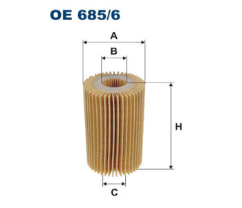 Маслен филтър FILTRON OE 685/6 за LEXUS GS (GRL1, GWL1) от 2012