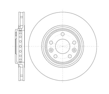 Спирачен диск вентилиран Ø320mm за RENAULT LAGUNA III (BT0/1) от 2007 до 2015