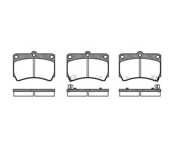 Комплект спирачни накладки ROADHOUSE за MAZDA 323 S V (BA) от 1992 до 2003