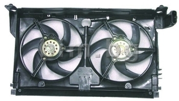 Вентилатор за радиатор с две перки 120W за PEUGEOT 406 (8E/F) комби от 1996 до 2004