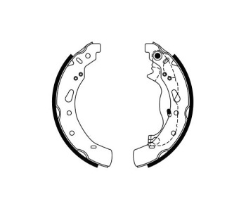 Комплект спирачни челюсти BOSCH за MAZDA 2 (DL, DJ) от 2014