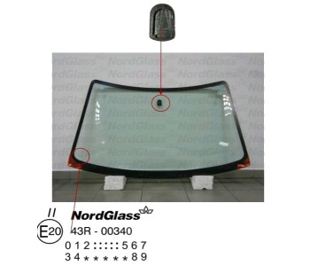 Челно стъкло NordGlass за MAZDA 2 (DY) от 2003 до 2007