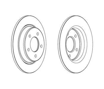 Спирачен диск плътен Ø280mm FERODO за MAZDA 5 (CW) от 2010
