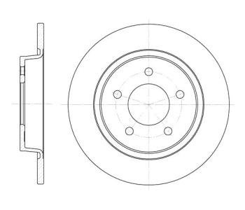 Спирачен диск плътен Ø280mm за MAZDA 5 (CW) от 2010