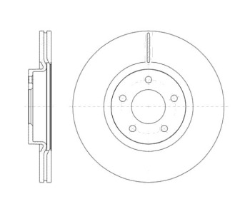 Спирачен диск вентилиран Ø320mm за MAZDA 3 (BL) хечбек от 2008 до 2014