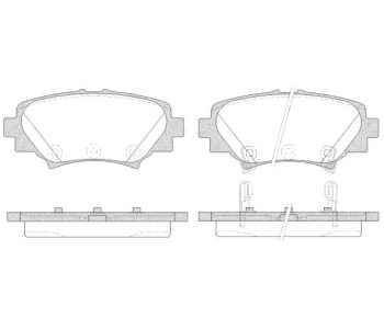 Комплект спирачни накладки ROADHOUSE за MAZDA 3 (BM) седан от 2013