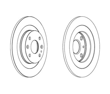 Спирачен диск плътен Ø250mm FERODO за MAZDA MX-5 I (NA) от 1989 до 1998