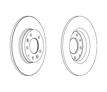 Спирачен диск плътен Ø280mm FERODO за MAZDA 6 (GG) хечбек от 2002 до 2008