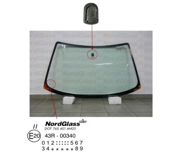 Челно стъкло NordGlass за MAZDA 323 F VI (BJ) от 1998 до 2005