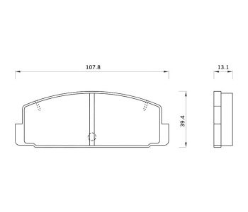 Комплект спирачни накладки STARLINE за MAZDA 6 (GH) седан от 2007 до 2013