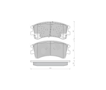 Комплект спирачни накладки STARLINE за MAZDA 6 (GG) седан от 2002 до 2008
