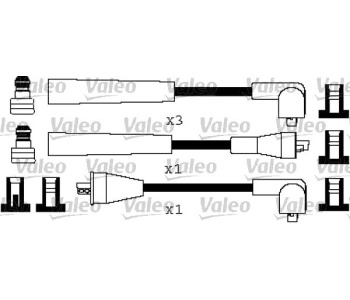 Комплект запалителни кабели VALEO за MITSUBISHI GALANT VII (E5_A, E7_A, E8_A) хечбек от 1992 до 1996