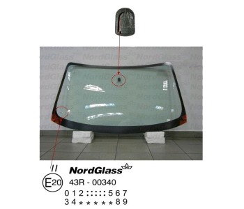 Челно стъкло NordGlass за MAZDA 626 V (GF) хечбек от 1997 до 2002