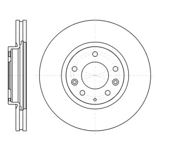 Спирачен диск вентилиран Ø296mm за MAZDA CX-9 (TB) от 2007 до 2016