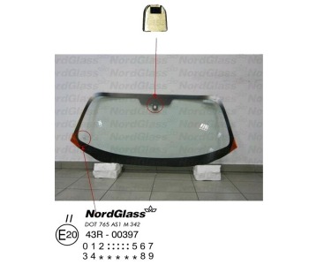 Челно стъкло NordGlass за MAZDA MX-5 III (NC) от 2005 до 2014