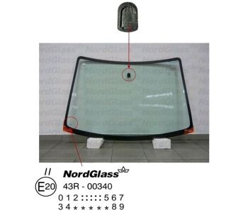 Челно стъкло NordGlass за MAZDA PREMACY (CP) от 1999 до 2005