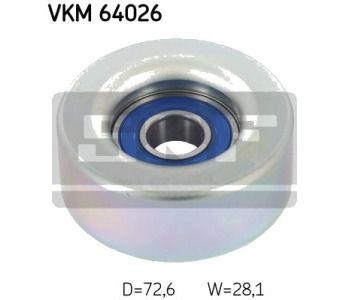 Паразитна/ водеща ролка, пистов ремък SKF VKM 64026 за MAZDA 2 (DE) от 2007 до 2015
