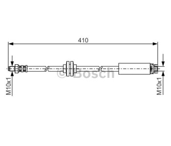 Спирачен маркуч BOSCH за MAZDA 3 (BK) хечбек от 2003 до 2009