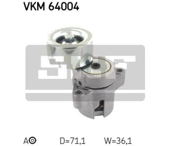 Обтящна ролка, пистов ремък SKF VKM 64004 за MAZDA 6 (GH) хечбек от 2007 до 2013