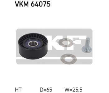 Обтящна ролка, пистов ремък SKF VKM 64075 за MAZDA 3 (BM) хечбек от 2013