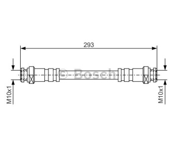 Спирачен маркуч BOSCH за MAZDA 626 II (GC) от 1982 до 1987