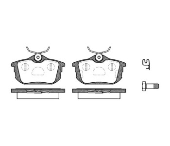 Комплект спирачни накладки ROADHOUSE за MITSUBISHI COLT CZC (RG) кабриолет от 2006 до 2009