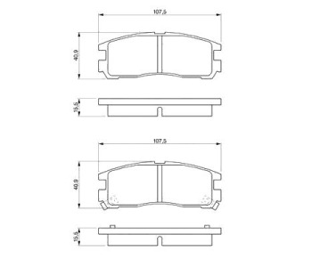 Комплект спирачни накладки BOSCH за MITSUBISHI SPACE RUNNER (N1_W, N2_W) от 1991 до 1999