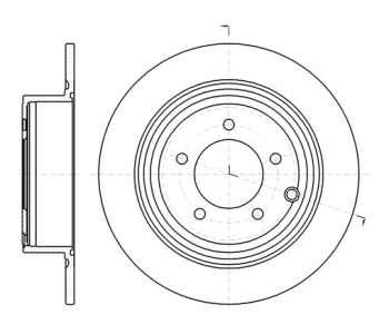 Спирачен диск плътен Ø302mm за MITSUBISHI ASX (GA_W_) от 2010 до 2018
